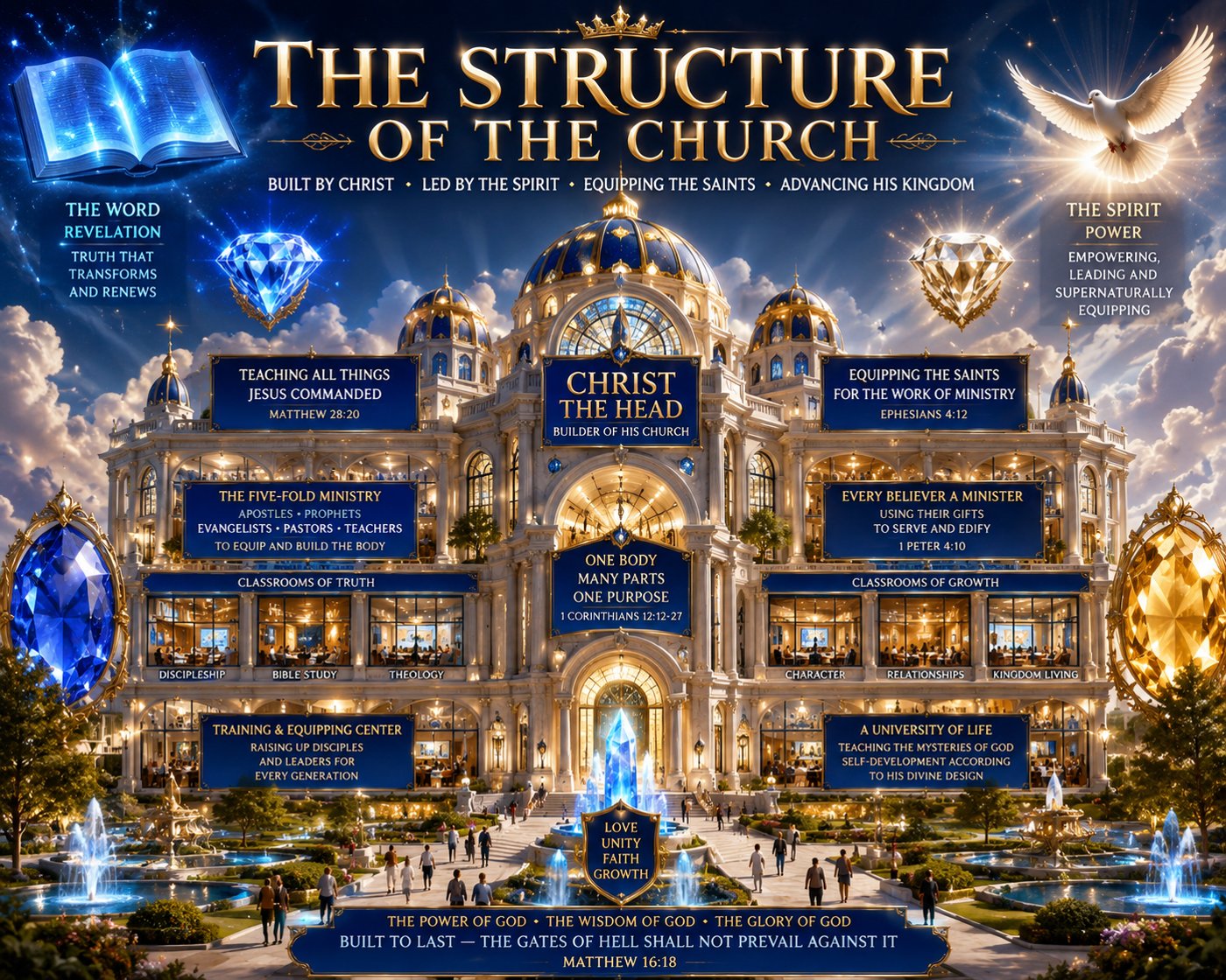 The Structure of the Church — Built by Christ, Led by the Spirit, Equipping the Saints, Advancing His Kingdom